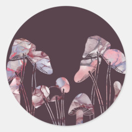 Lila Tintenpatronen Runder Aufkleber