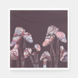 Lila Tintenpatronen Serviette