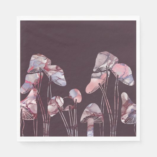 Lila Tintenpatronen Serviette (Vorderseite)