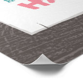 Lila Tipi Camping Birthday Poster (Ecke)