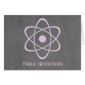 Lila Tischnummer (Vorderseite (Horizontal))