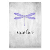 Lila Tischnummer (Rückseite)