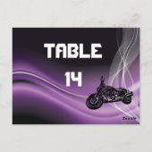 Lila Tischnummer für Straßenfahrer (Rückseite)