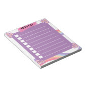 Lila To do list Notepad Notizblock (angewinkelt)
