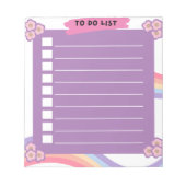 Lila To do list Notepad Notizblock (Vorderseite)