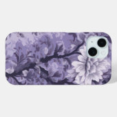 Lila Toile de Fleur Case-Mate iPhone Hülle (Rückseite (Horizontal))