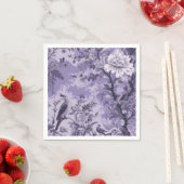 Lila Toile de Fleur Serviette (Beispiel)