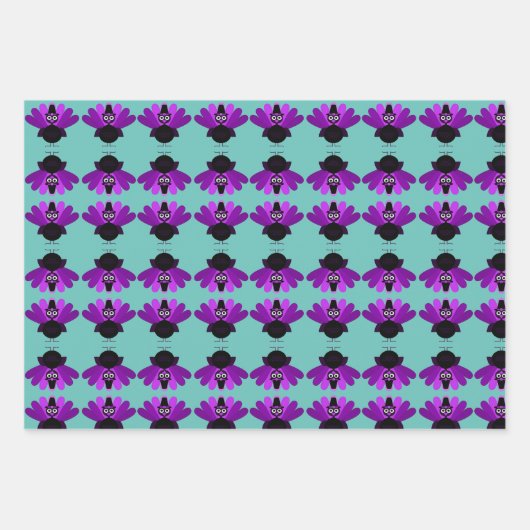 Lila Tom Türkei Geschenkpapier Set (Vorderseite 3)