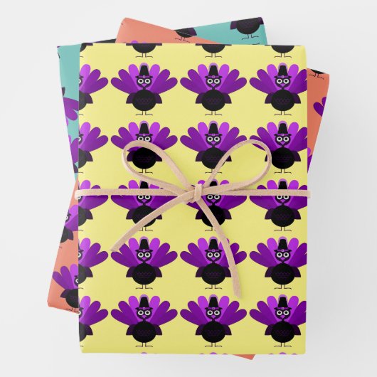 Lila Tom Türkei Geschenkpapier Set (Beispiel)