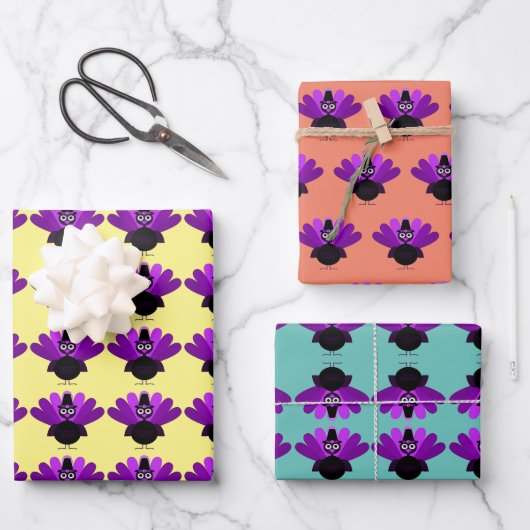Lila Tom Türkei Geschenkpapier Set (Vorderseite)