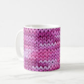 Lila Töne gegossene Stoffstruktur Kaffeetasse (Vorderseite Links)