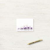 Lila Töne nach Weihnachten Post-it Klebezettel (Auf Schreibtisch)