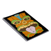 Lila Tongue Tiki Statue in Psychedelic Mood, Notizblock (Rechte Seite)