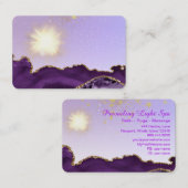 *~* Lila Tor - Energieball Visitenkarte (Vorne/Hinten)