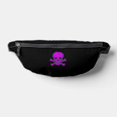 Lila Totenkopf Bauchtasche (Ablage )