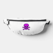 Lila Totenkopf Bauchtasche weiß (Ablage )