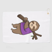 Lila Tragen von Schluchten-Bäumen Golfhandtuch (Horizontal)