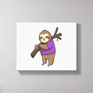 Lila Tragen von Schluchten-Bäumen Leinwanddruck