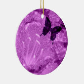 lila Tragflächen Keramik Ornament (Rechts)