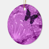 lila Tragflächen Keramik Ornament (Links)