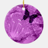 lila Tragflächen Keramik Ornament (Hinten)