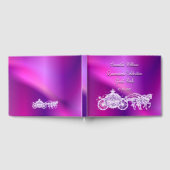 Lila Trainer für Pferde Quinceñera Gästebuch (Voll)