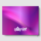 Lila Trainer für Pferde Quinceñera Gästebuch (Rückseite)