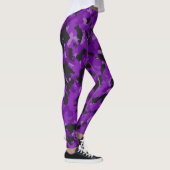 Lila trank Camouflage-Leggings Leggings (Rechts)
