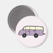 Lila Transporter Magnet (Vorderseite/Rückseite)