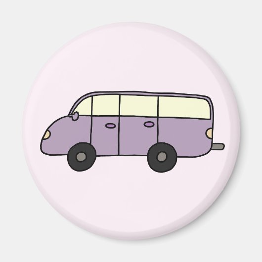 Lila Transporter Magnet (Vorne)