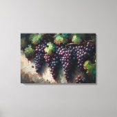 Lila Trauben auf dem Weinölgemälde Leinwanddruck (Vorderseite)