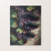 Lila Trauben auf dem Weinölgemälde Puzzle (Vertikal)