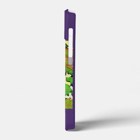 Lila Trauben auf Grapevine Case-Mate iPhone Hülle (Rückseite / Links)