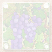 Lila Trauben auf Grapevine Glasuntersetzer (Rückseite)