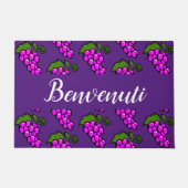 Lila Trauben - Benvenuti Fußmatte (Vorderseite)