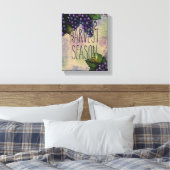 Lila Trauben | Erntezeit Leinwanddruck (Insitu (Schlafzimmer))