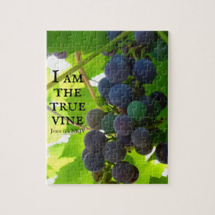 Lila Trauben Foto Evangelium John Bible Verse Puzzle