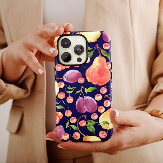 Lila Trauben Frucht | iPhone 14 Case-Mate Hülle