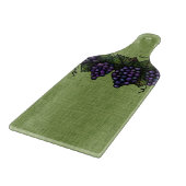 Lila Trauben, Glasspaddel Schneidebrett (Ecke)