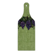 Lila Trauben, Glasspaddel Schneidebrett (Vorderseite)