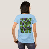 Lila Trauben Grapevine Women's Basic T - Shirt (Schwarz voll)