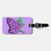 Lila Trauben-Gruppe Gepäckanhänger (Vorderseite horizontal)