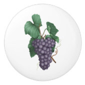 Lila Trauben Keramikknauf (Vorderseite)