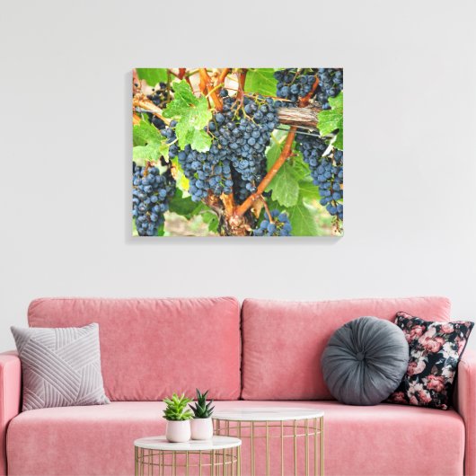 Lila Trauben Leinwanddruck (Insitu (Wohnzimmer))