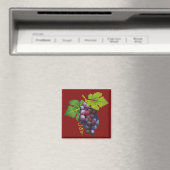 Lila Trauben Magnet (In Situ (Geschirrspüler))