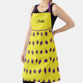 Lila Trauben personalisiert gelb Schürze (InSitu)