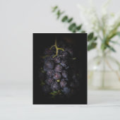 Lila Trauben Postkarte (Stehend Vorderseite)