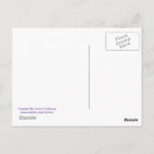 Lila Trauben Postkarte (Rückseite)