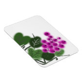 lila Trauben und grüne Blätter Magnet (Rechte Seite)