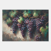 Lila Trauben und Ölgemälde Geschenkpapier Set (Vorderseite 3)